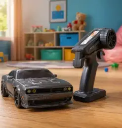 Premium RC Drift Car – Matte Black Muscle Street Edition