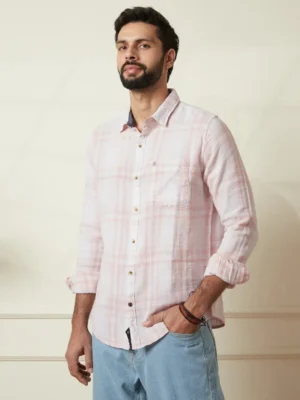 imgi_463_1_d63e766c-3f06-411c-82ba-90d22f8aeb1d-300x400-1.webp Men's Soft Pink & White Checkered Casual Linen Shirt